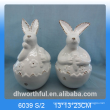 Cutely conejo / conejito de pascua de Pascua como decoración de Pascua
